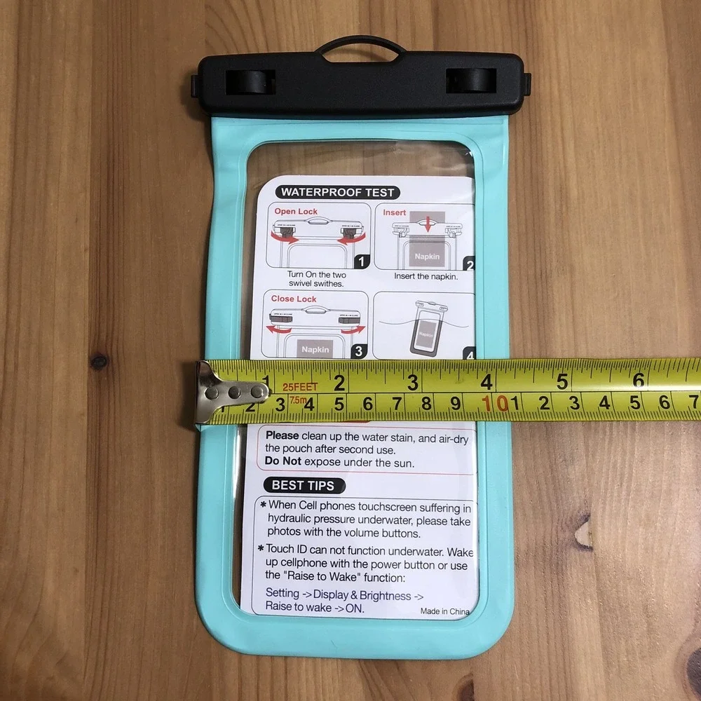 Hiearcool Waterproof Beach Pouch Cell Phone Case iPhone 16 15 14 13 Pro Max